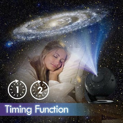 LED Galaxy Projector – 360° Starry Sky Night Light For Kids' Room & Gifts