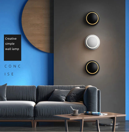 5W LED Modern Wall Lamp - 350° Rotatable Wall Sconce for Living Room, Bedroom, and Home Decor
