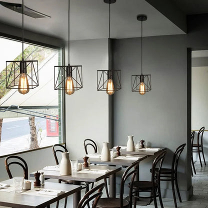 Modern Industrial Retro Pendant Lamp - Stylish Lighting for Dining & Kitchen