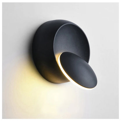 5W LED Modern Wall Lamp - 350° Rotatable Wall Sconce for Living Room, Bedroom, and Home Decor