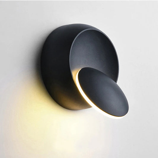 5W LED Modern Wall Lamp - 350° Rotatable Wall Sconce for Living Room, Bedroom, and Home Decor