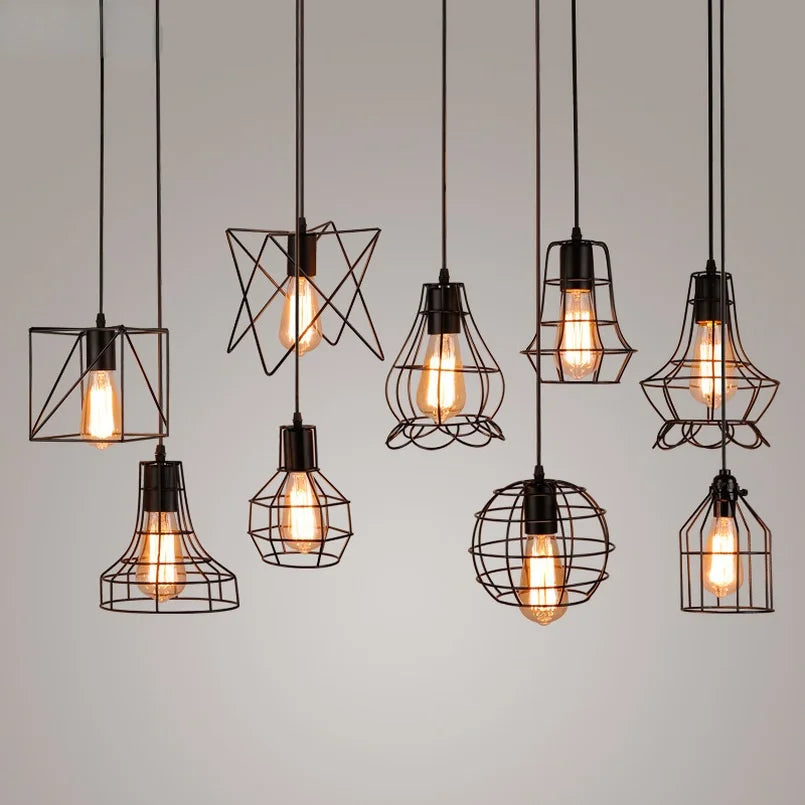 Modern Industrial Retro Pendant Lamp - Stylish Lighting for Dining & Kitchen