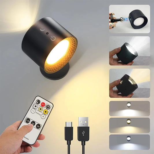 LED Double Head Wall Lamp – Touch Control & Remote