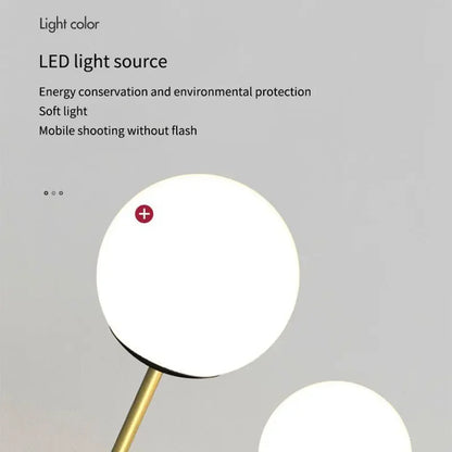 Nordic Glass Ball LED Ceiling Light - Modern Indoor Lighting for Hallways, Bedrooms, and Home Decor