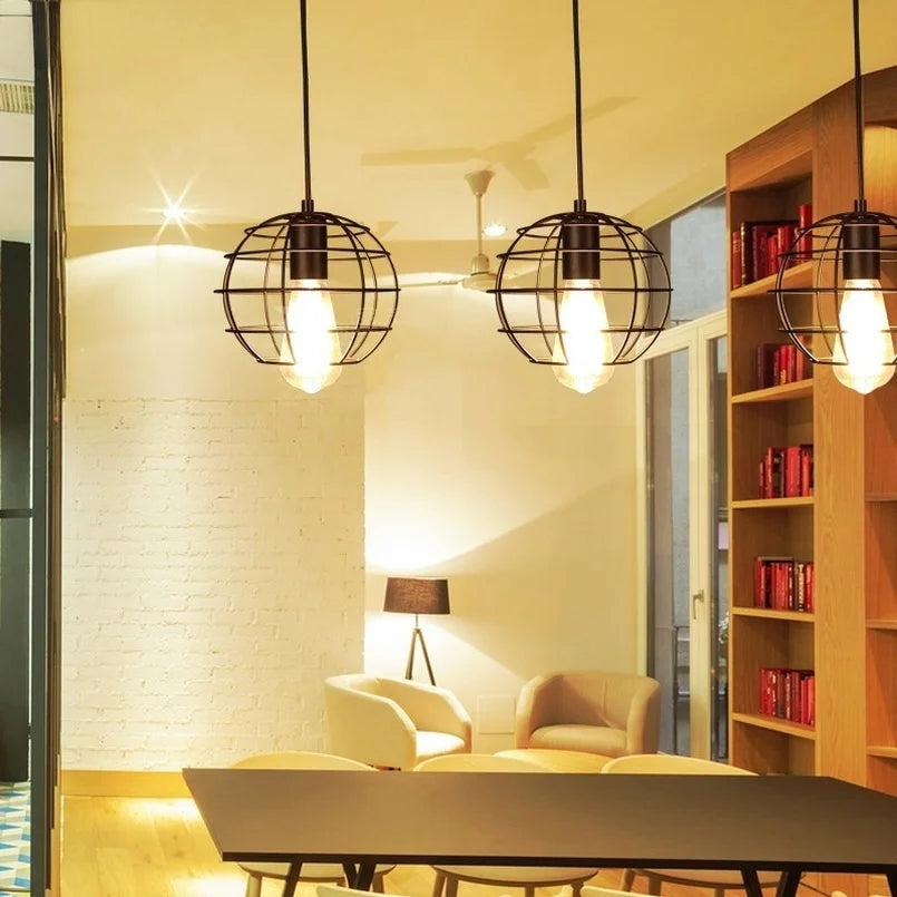 Modern Industrial Retro Pendant Lamp - Stylish Lighting for Dining & Kitchen