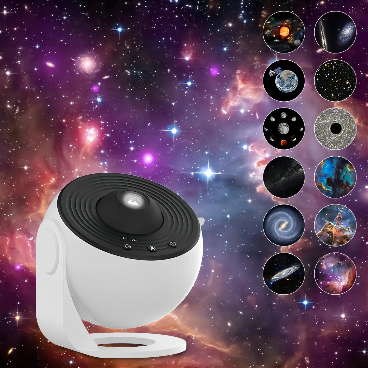 LED Galaxy Projector – 360° Starry Sky Night Light For Kids' Room & Gifts