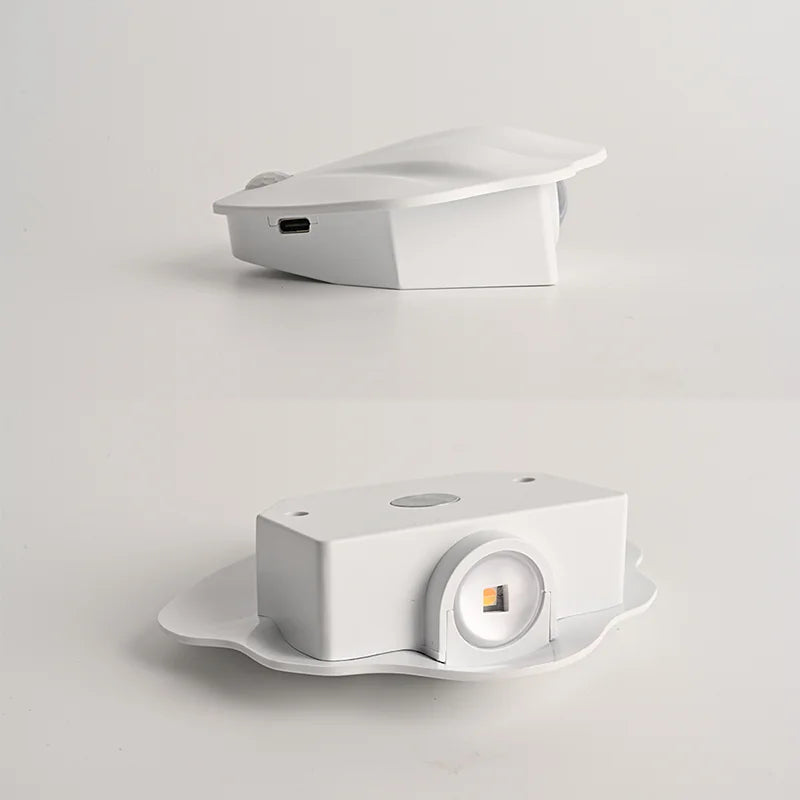 LED Night Light - Motion Sensor Shell Shaped Spotlight with USB Rechargeable Battery