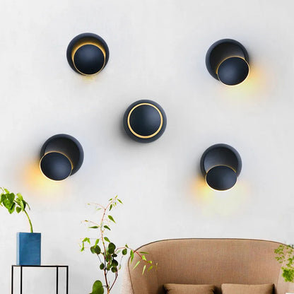 5W LED Modern Wall Lamp - 350° Rotatable Wall Sconce for Living Room, Bedroom, and Home Decor
