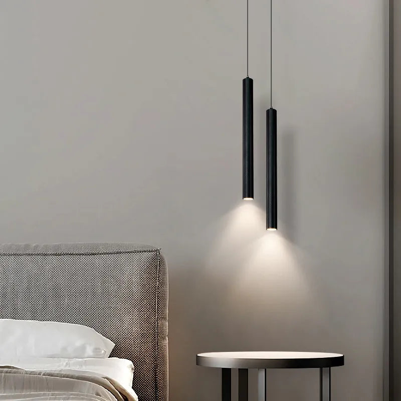 Elegant Modern Nordic LED Pendant Lamp - Minimalist Double Head Chandelier